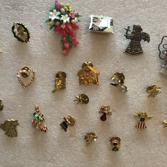 Tie Tack pins Accessories Colorful Bundle Of 23 Tie Tack Buttons Or